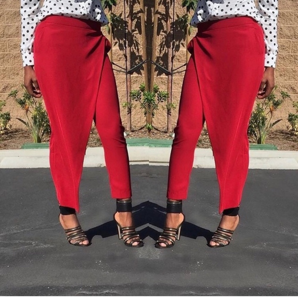 Drape Front Pants
